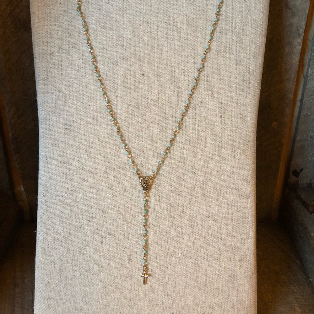 Boho Rosary-Style Necklace